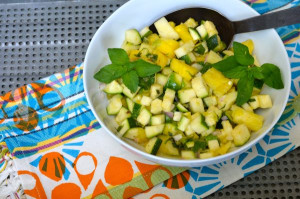 blog zuchini pineapple salsa