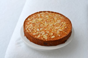 blog almond cake snow